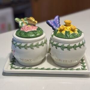 Portmeirion Botanical Garden Jam/Jelly Set 1980’s